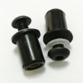 Black Rubber Well Nut Stainless Bolts for Motorcycle Bike Screen Fairing